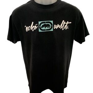 Ecko Unlimited Black Logo Tee Shirt Men M Medium